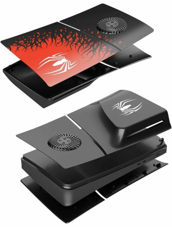 Съемные боковые панели для игровой приставки с отверстием Sony PlayStation 5 Slim с дисководом Faceplate (Spider-Man 2) (PS5 Slim)