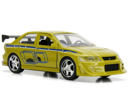 Машинка Jada Toys: 2002 Митсубиси Лансер ЭВО VII 1:32 (2002 Mitsubishi Lancer EVO VII 1:32) Форсаж (The Fast and the Furious) (99789) 12 см 
