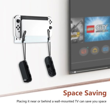 Крепление-кронштейн на стену для консоли Wall Mount (JYS-NS230) (Белый) (Switch/Switch OLED)