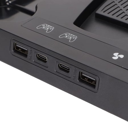 Подставка для вертикальной установки консоли + охлаждение + зарядная станция для 2-х геймпадов (GP5-1510) (PS5)