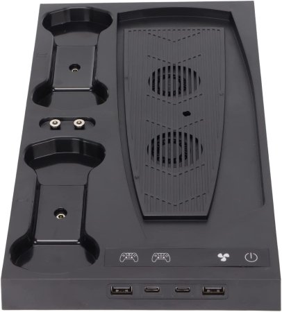 Подставка для вертикальной установки консоли + охлаждение + зарядная станция для 2-х геймпадов (GP5-1510) (PS5)