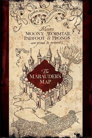   Maxi Pyramid:   (Harry Potter)   (The Marauders Map) (PP33921) 91,5 