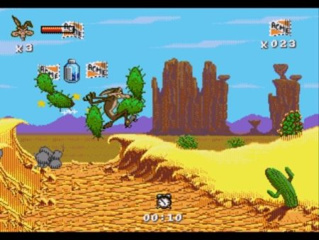 Койот и Страус (Desert Demolition) Русская Версия (16 bit) 