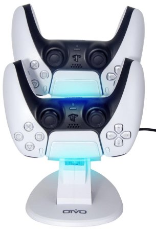 Зарядная станция для 2-х геймпадов Playstation DualSense OIVO (IV-P5234W) Белый (PS5)