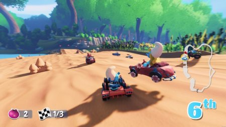 игра The Smurfs (Смурфики): Операция «Злолист» (Mission Vileaf) + The Smurfs (Смурфики): Карт (Kart) 2 in 1 Game Collection Русская Версия (Switch) для Nintendo Switch
