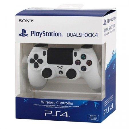    Sony DualShock 4 Wireless Controller (v2) Glacier White ()  (PS4) 