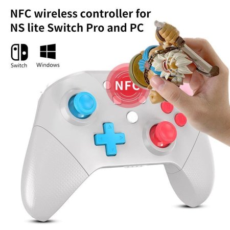 Геймпад беспроводной Switch Pro Controler Grey (Серый) (PG-NS2028) (Switch/Switch Lite/PC)