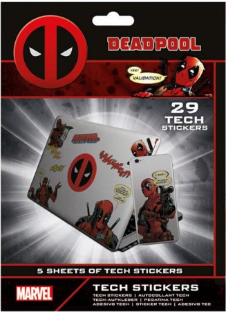    Pyramid:  (Deadpool)     (Mercenary With A Mouth) Tech Sticker Pack (TS7408) 29 
