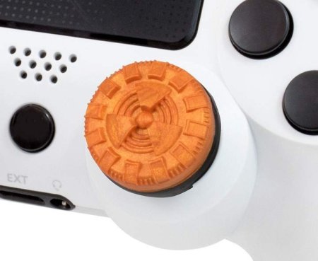 Накладки на стики для геймпада KontrolFreek Atomic Performance Thumbsticks \ 23 (2 шт) Оранжевый/Черный (PS4) 
