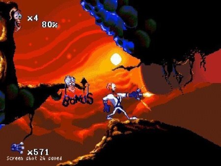Червяк Джим 2 (Earthworm Jim 2) Русская Версия (16 bit) 