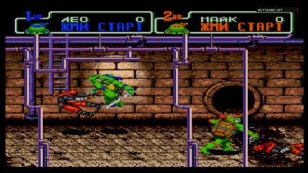 Коллекционный сборник 2 в 1 Черепашки Ниндзя (Ninja Turtles) (16BC-006) Русская Версия (16 bit) 