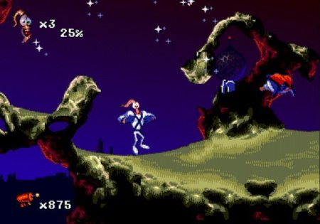 Червяк Джим 2 (Earthworm Jim 2) Русская Версия (16 bit) 