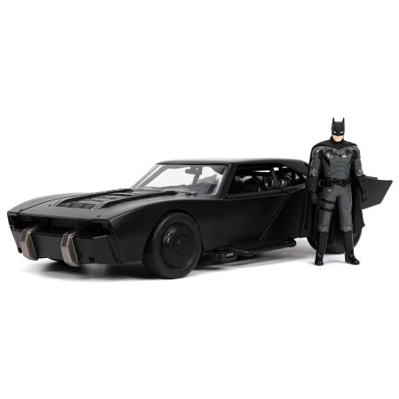 Машинка и Фигурка Jada Toys: Бэтмобиль и Бэтмен (Batmobile W/Batman) 2021 Бэтмен (2021 Batman) (32731) 4 см Персонажи игр