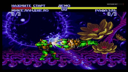 TMNT Teenage Mutant Ninja Turtles (Черепашки Ниндзя): Tournament Fighters Русская Версия (16 bit) 