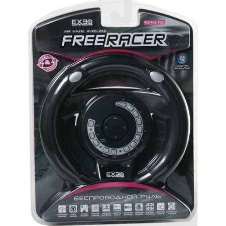 Беспроводной руль EXEQ FreeRacer (EQ-UNI-03010) (PC/PS2/PS3) 