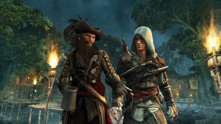 Купить игру Assassin's Creed 4 (IV): Черный флаг (Black Flag) (PS3) USED Б/У для Sony Playstation 3