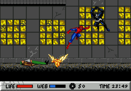 Сборник игр 4 в 1 AA-4127(RU) CADASH / HOCKEY /JAMES BOND: THE DUEL / SPIDER-MAN Русская Версия (16 bit) 