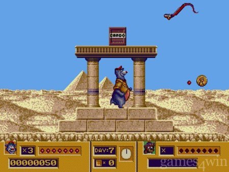 Сборник игр 4 в 1 AA-4118(RU) ALIEN 3 / BARE KNUCKLE /JAMES BOND: THE DUEL / TALE SPIN Русская Версия (16 bit) 