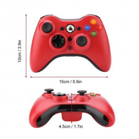   Wireless Controller  Xbox 360 (Red)  (Xbox 360) 