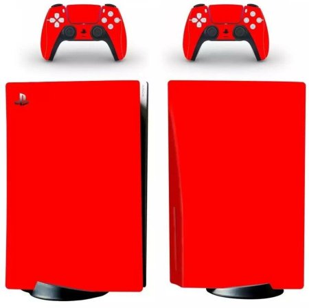 Наклейка виниловая для PlayStation 5 Disk Edition (Red) Красная (PS5)