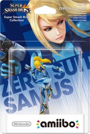 Amiibo: Интерактивная фигурка Самус в нуль-костюме (Zero Suit Samus) (Super Smash Bros. Collection)