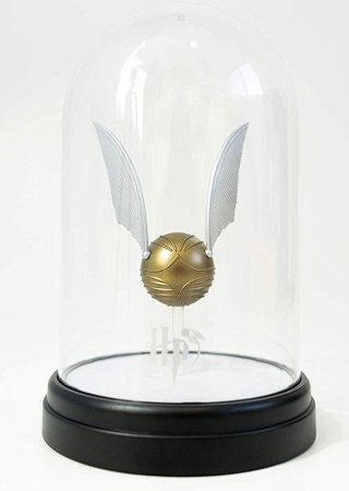  Светильник Paladone: Гарри Поттер (Harry Potter) Колпак освещаемый с золотым снитчем (Bell Jar Light Golden Snitch) 20 см