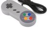 Геймпад проводной для консоли Super Nintendo Серый (SNES)