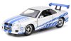 Машинка Jada Toys: 2002 Ниссан Скайлайн ГТР Р34 1:32 (2002 Nissan Skyline GTR R34 1:32) Форсаж (The Fast and the Furious) (97184) 12 см