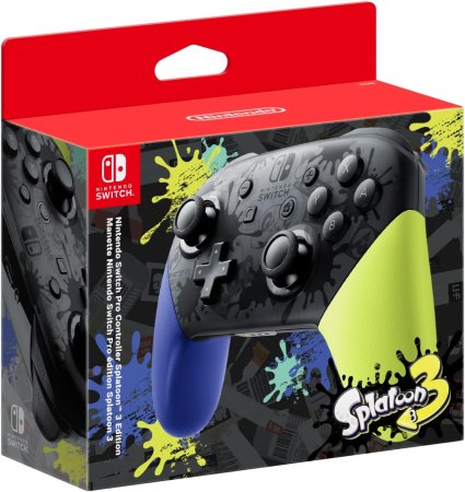 Геймпад беспроводной Switch Pro в стиле Splatoon 3 Оригинал (Switch)