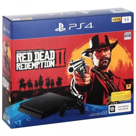   Sony PlayStation 4 Slim 1Tb Rus  +  Red Dead Redemption 2 