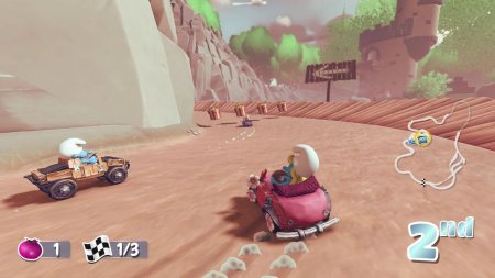 игра Smurfs Kart (Смурфики: Картинг)  Русская Версия (Switch) для Nintendo Switch