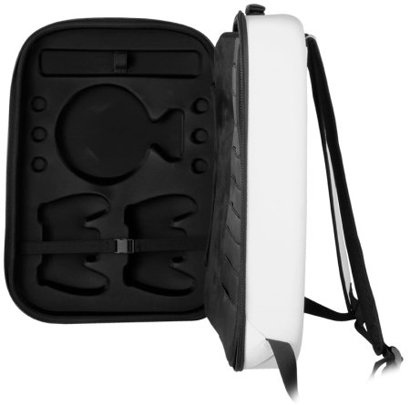 Рюкзак для хранения и перевозки игровой приставки Sony PlayStation 5 и геймпадов Travele Deadskull White (Белый) (PS5)