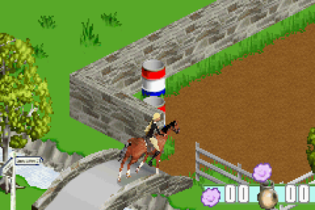 Приключение Барби лошадей: Голубая лента (Barbie Horse Adventures: Blue Ribbon Race) Русская Версия (GBA) для Game boy