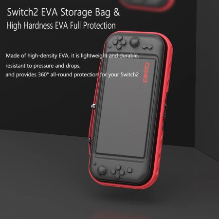 Чехол для приставки Nintendo Switch 2 Oivo Protective Travel Storage Bag (IV-SW626) (Black-Red) Черный-Красный (Switch 2)