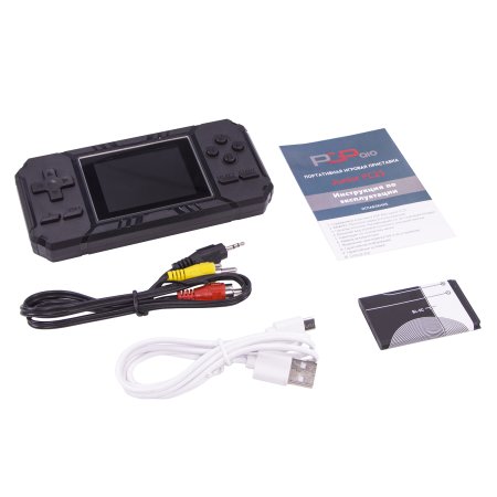 Портативная игровая приставка 8 bit PGP AIO Junior FC25a (500 в 1) + 500 встроенных игр (Черный) для 8 bit, Денди (Dendy)