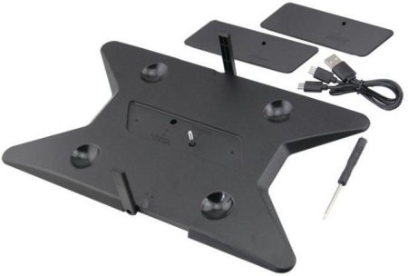  Подставка для вертикальной установки консоли + кабель для зарядки геймпадов (KJH-PS4-SLIM/PRO-01) (PS4 Slim/Pro) 