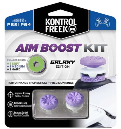  Накладки на стики + Прецизионные кольца для геймпада KontrolFreek Aim Boost Kit Galaxy Edition |76 (PS5/PS4) 