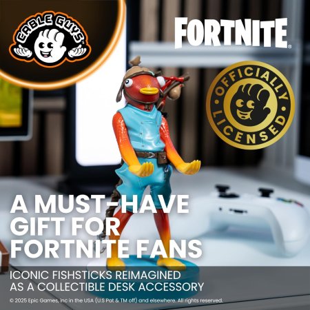 Фигурка подставка для геймпада/телефона Cable Guys: Фишстик (Fishsticks) Фортнайт (Fortnite) 20 см