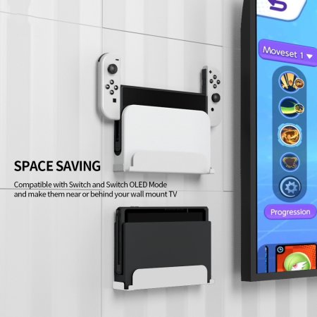 Крепление-кронштейн на стену для консоли Wall Mount (JYS-NS230) (Белый) (Switch/Switch OLED)