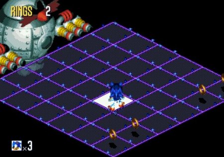Соник 3Д Бласт (Sonic 3D Blast) Русская Версия (16 bit) 
