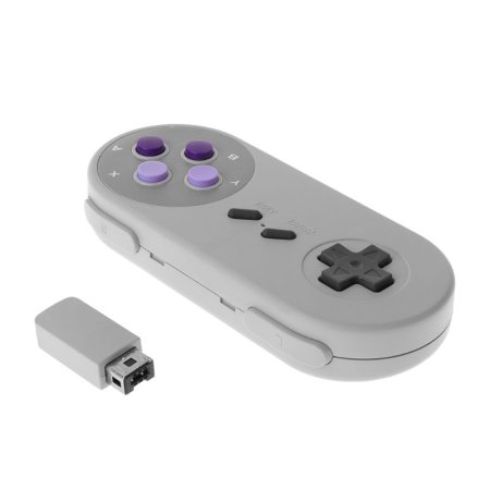 Геймпад беспроводной для Super Nintendo Серый (SNES)