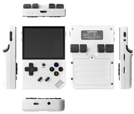 Портативная игровая приставка Anbernic RG35XX Plus 64 Гб (5000 в 1) + 5000 встроенных игр Белый (White) для 8 bit, Денди (Dendy)