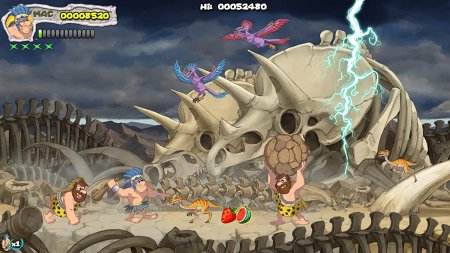 New Joe and Mac: Caveman Ninja T-Rex Edition Русская Версия (PS5)
