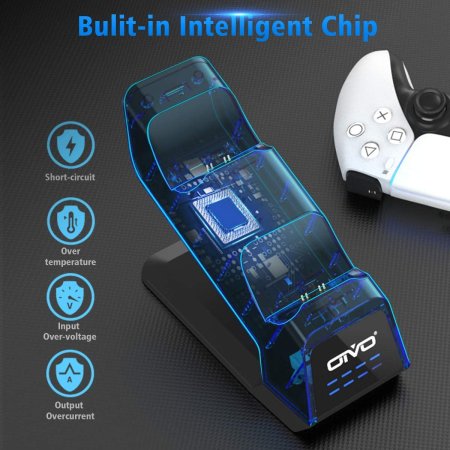 Зарядная станция для 2-х геймпадов Playstation DualSense OIVO (IV-P5233) (PS5)