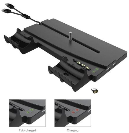 Подставка для вертикальной установки консоли + зарядная станция OIVO (IV-P5238) (PS5)