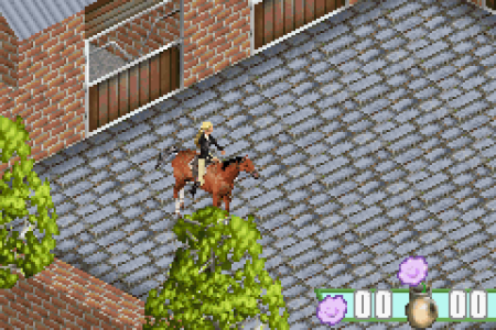 Приключение Барби лошадей: Голубая лента (Barbie Horse Adventures: Blue Ribbon Race) Русская Версия (GBA) для Game boy