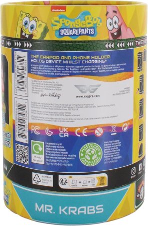  Фигурка подставка для геймпада/телефона Cable Guys Holdems Mini: Мистер Крабс (Mr. Krabs) Губка Боб Квадратные Штаны (SpongeBob Squarepants) (896811) 10 см 