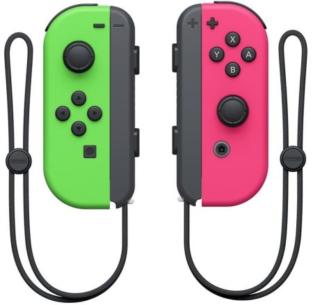 Набор из 2-х контроллеров Joy-Con Неоновый зеленый/Неоновый розовый Оригинал (Switch)