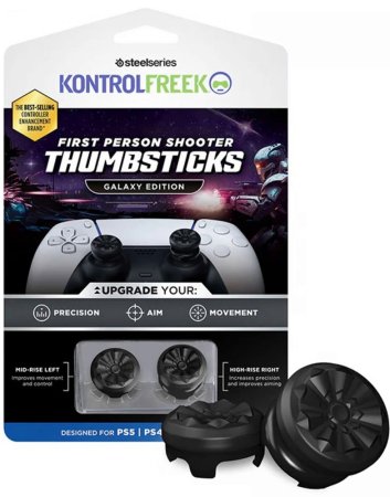  Накладки на стики для геймпада KontrolFreek Galaxy Edition - Black |75 (PS5/PS4) 