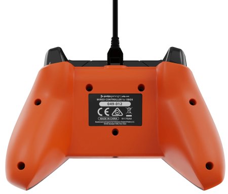 Геймпад проводной Controller Wired PDP Grey Orange (012-GO) (Xbox One/Series X/S/PC) 